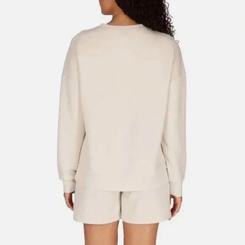 Lazypants Women's Luxe Crewneck & short set | size medium